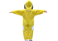 Çocuk Sarı Renk Üç Katmanlı Havalandırmalı Arıcılık Koruyucu Giysi