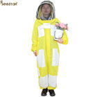 3 Kat Sarı Arıcılık Kıyafetleri Havalandırmalı Apicultura Arı Ceketi Arıcılık Takımı