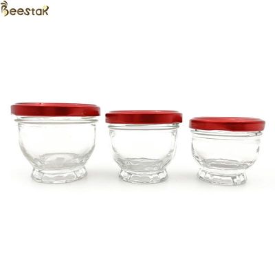 satın al 50ml 75ml 100ml Mini Cam Bal Kavanozları Cam Bal Şişesi Çevrimiçi üretim