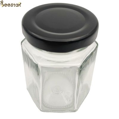 satın al 35ml Muti Prizmatik Şişe 45ml 65ml 85ml Şeffaf Altıgen Cam Bal Kavanozu Çevrimiçi üretim