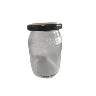Metal Kapaklı Bal Ambalajı İçin Yeni Cam Bal Kavanozu 380ml