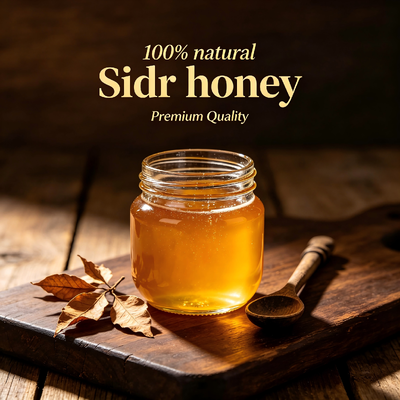 100% Pure Natural Sidr Honey Light Amber with 18.5% Amylase Raw Bee Honey Bulk Supply