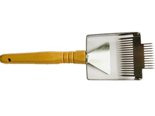 Mini Bal Kapak Açma Aletleri Arı Fırçası Paslanmaz Çelik Arıcılık için Çift Kafa Kolu