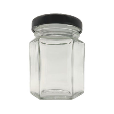 180ml 280ml 380ml 500ml 730ml Bal Şeffaf Bal Cam Kavanoz için Boş Şişeler