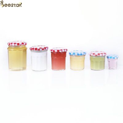 150ml 200ml 250ml 380ml Bal Kavanoz ve Kaşık Geniş Ağızlı İnce Vidalı Metal Kapaklı