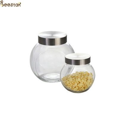 Metal Kapaklı 50ml Bal Kavanoz ve Kaşık Düz Şişe